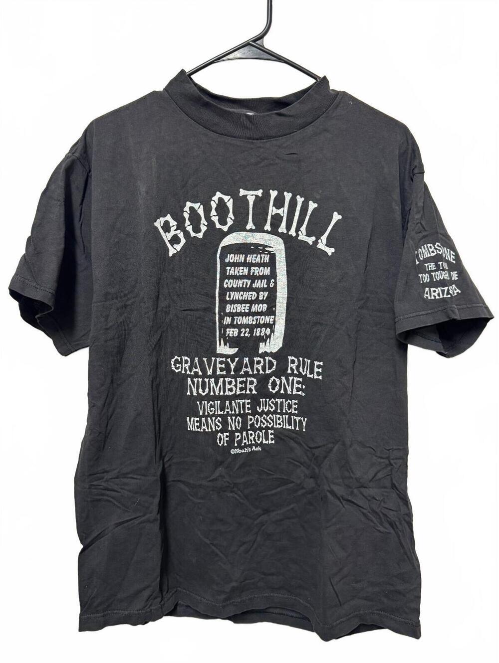 Vintage Tultex Tombstone AZ Boothill Graveyard T-Shirt Black L